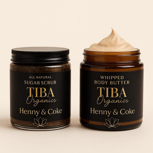 Whipped Body Butter and Sugar Scrub Set – Choose Scent & Size – Self Care Gift Box – Natural Skincare