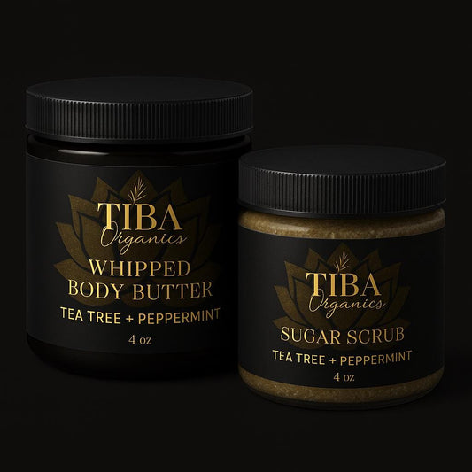 Whipped Body Butter and Sugar Scrub Set – Choose Scent & Size – Self Care Gift Box – Natural Skincare